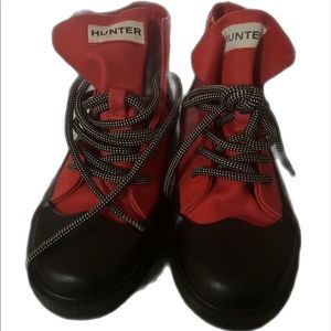 Hunter sneaker boots size One.